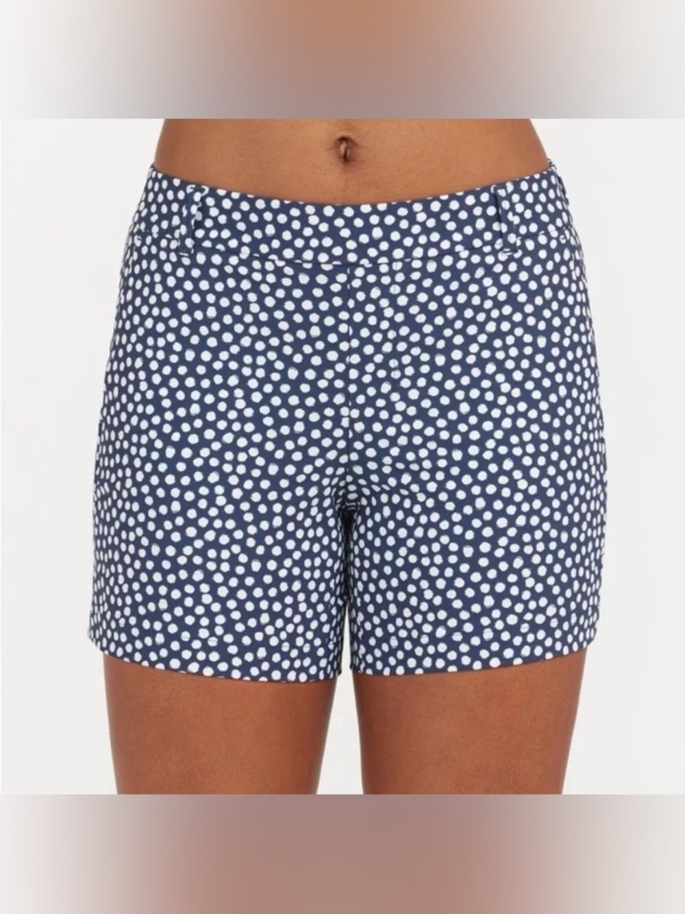 SPANX Sunshine Shorts 6” Navy Painted Dot - Size Small - Picture 2 of 6